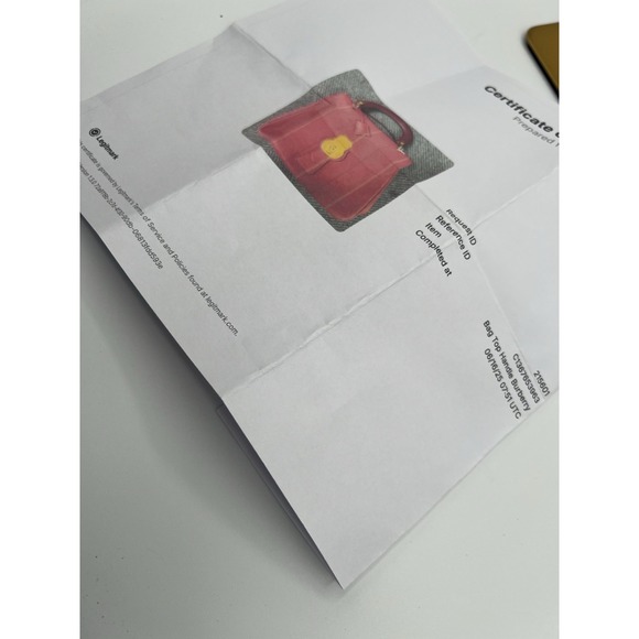 Burberry Bag Bi Color Pink Trench Calf Leather Top Handle Bag Career Authentic - Picture 14 of 16